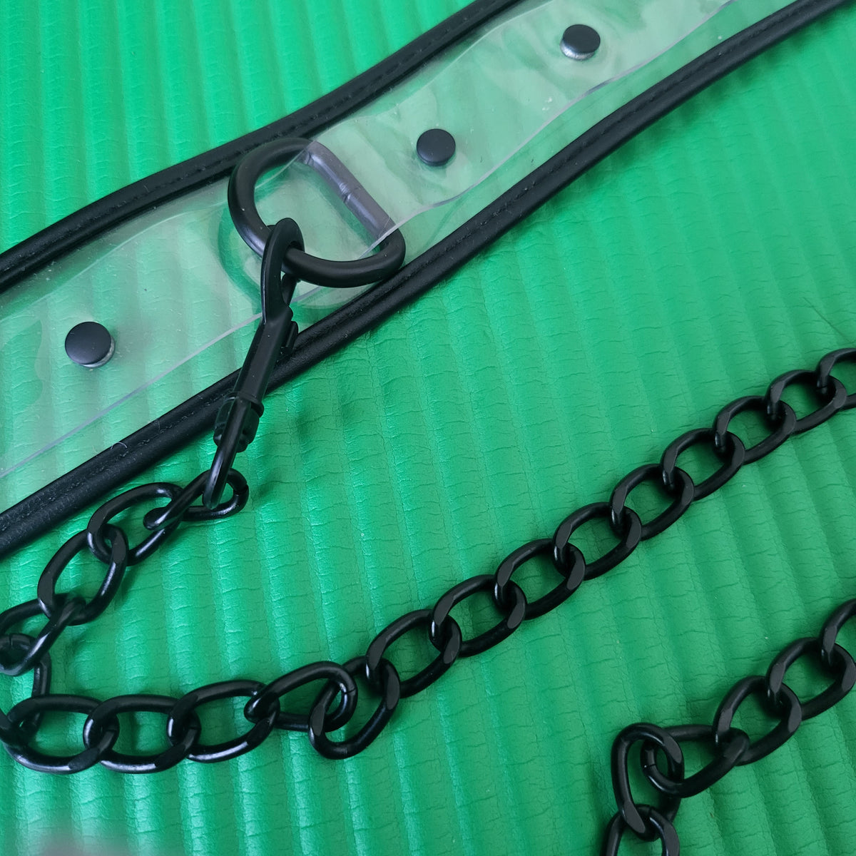 Pvc collar with black trim