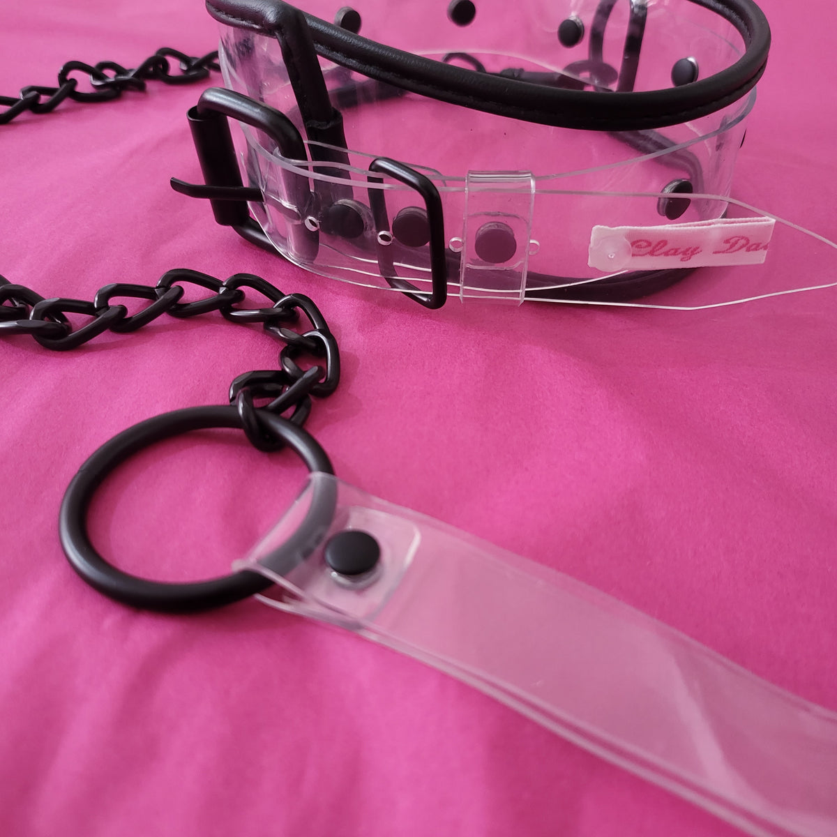 Pvc collar with black trim