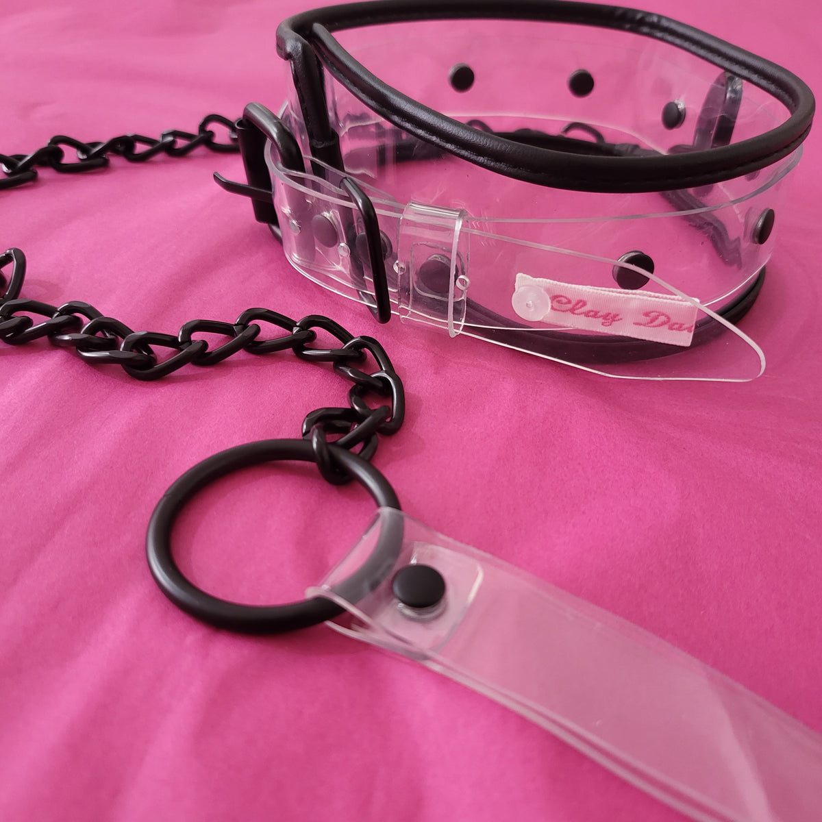 Pvc collar with black trim
