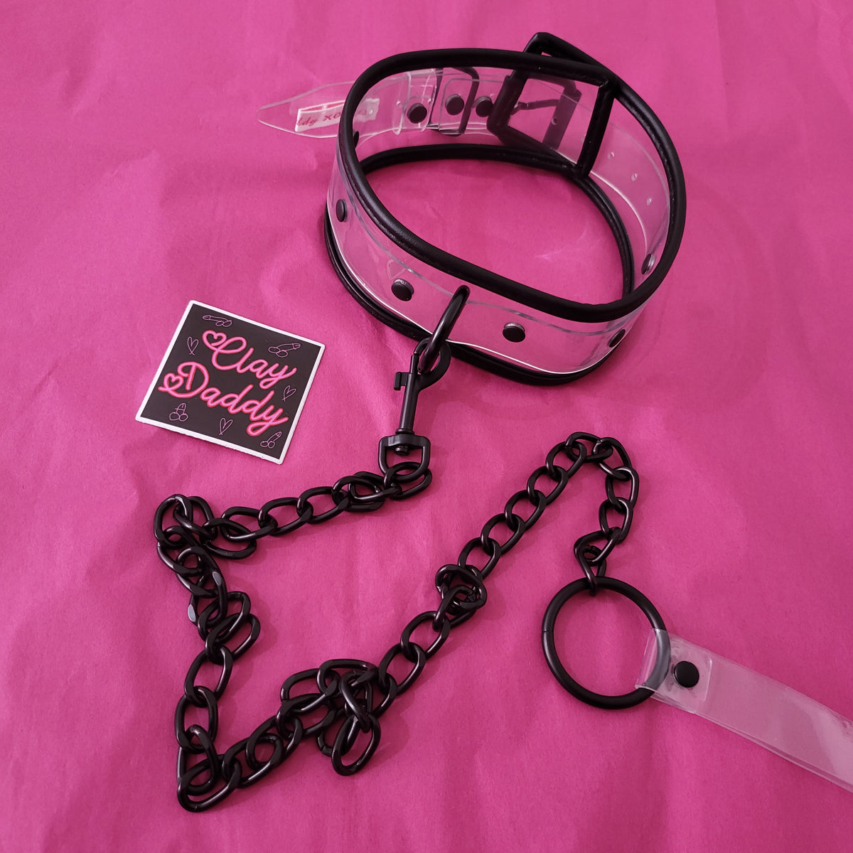Pvc collar with black trim