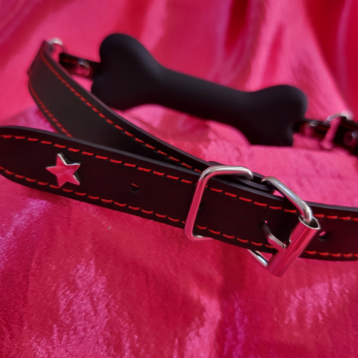 Black Puppy Bone Gag
