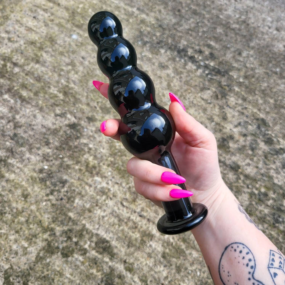 A Size Queen ~ blown glass Ornament