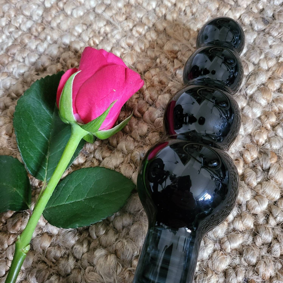 A Size Queen ~ blown glass Ornament